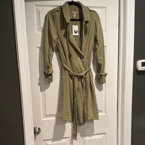 Olive Green Trench Coat